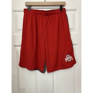 OHIO State Buckeyes Logo NCAA Red Grey Athletic Shorts Size Medium BRAND NEW